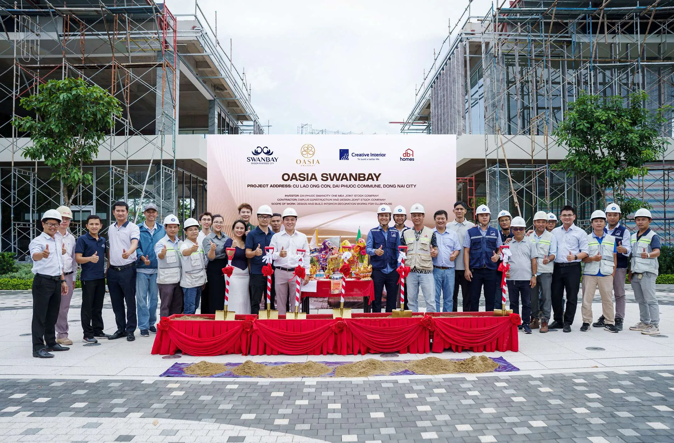 Khởi công gói thầu thiết kế và thi công nội thất Clubhouse – Đại Phước Oasia SwanBay