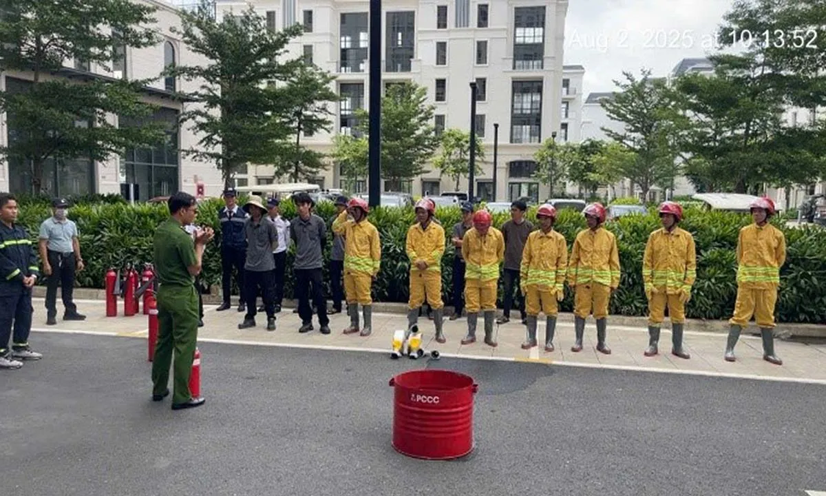 Tuyên truyền công tác an toàn về Phòng cháy, chữa cháy và Cứu nạn, cứu hộ đối với Khu đô thị SwanBay